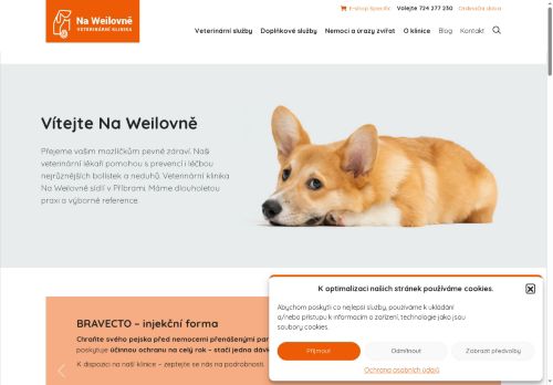 Zobrazit webové stránky Veterinární klinika Na Weilovně - MVDr. Aleš Stloukal