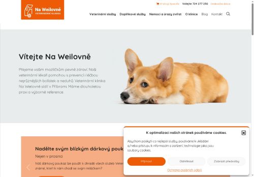 Zobrazit webové stránky Veterinární klinika Na Weilovně - MVDr. Aleš Stloukal