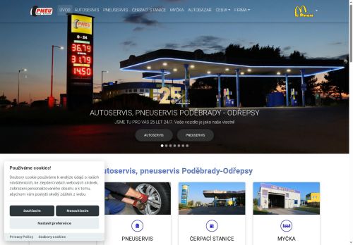 Webové stránky PNEU Černý - Šafránek s.r.o., Libice nad Cidlinou