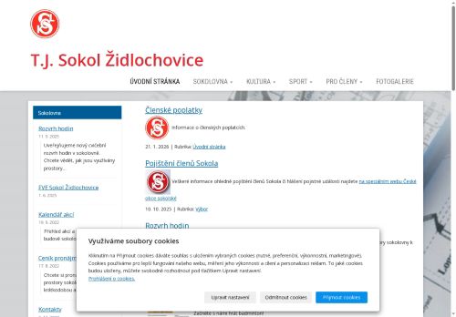 Zobrazit webové stránky T.J. Sokol Židlochovice