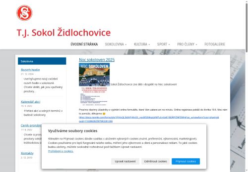 Zobrazit webové stránky T.J. Sokol Židlochovice