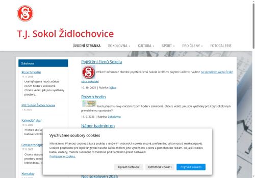 Zobrazit webové stránky T.J. Sokol Židlochovice