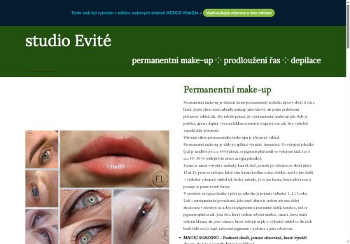 Zobrazit webové stránky Studio Evité