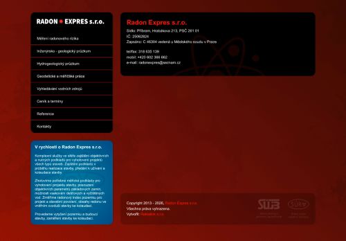 Zobrazit webové stránky Radon Expres s.r.o.