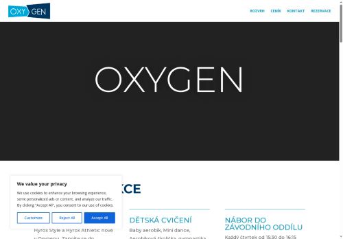 Zobrazit webové stránky Sportklub Oxygen