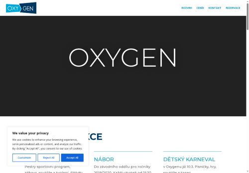 Zobrazit webové stránky Sportklub Oxygen