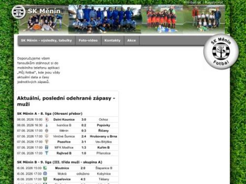 Sportovní fotbalový klub SK Měnín
