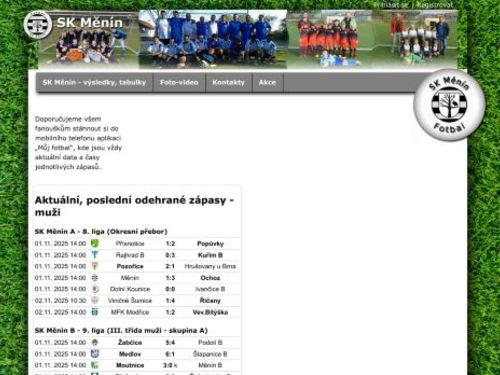 Sportovní fotbalový klub SK Měnín