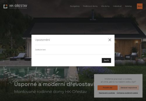 Zobrazit webové stránky HK-DŘEVSTAV - montované rodinné domy