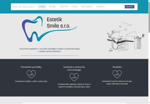Zobrazit webové stránky Stomatologická ordinace Estetik Smile s.r.o. - Dr. Viktoriia Khomichak