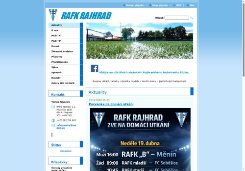 Zobrazit webové stránky Rafk, o. s.