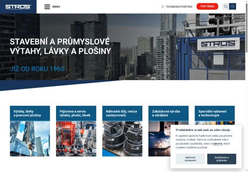 Zobrazit webové stránky STROS - Sedlčanské strojírny, a. s.