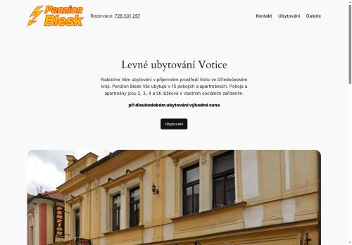 Zobrazit webové stránky Penzion Blesk