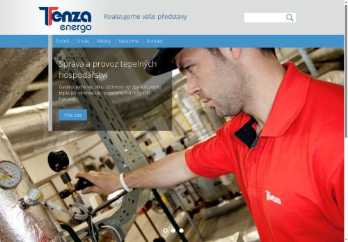 Webové stránky TENZA Energo, s.r.o., Planá