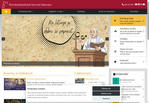 Zobrazit webové stránky Římskokatolická farnost Blansko