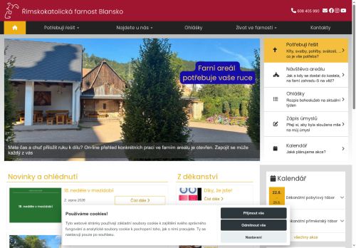 Zobrazit webové stránky Římskokatolická farnost Blansko