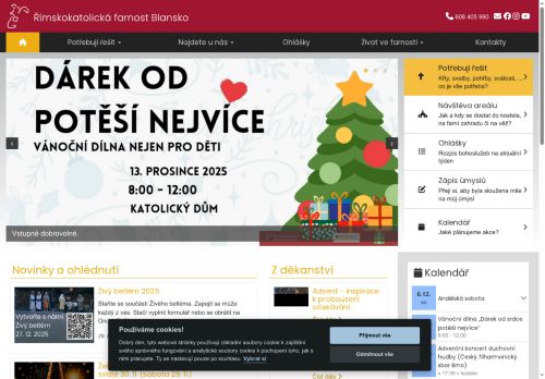 Zobrazit webové stránky Římskokatolická farnost Blansko
