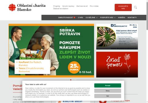 Zobrazit webové stránky Oblastní charita Blansko