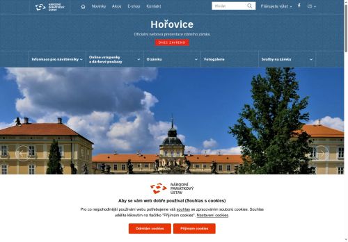 Zobrazit webové stránky Státní zámek Hořovice