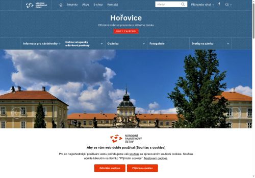 Zobrazit webové stránky Státní zámek Hořovice