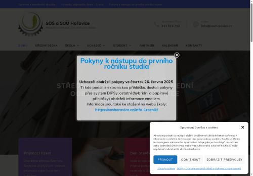 Zobrazit webové stránky Střední odborná škola a Střední odborné učiliště, Hořovice