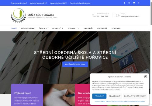 Zobrazit webové stránky Střední odborná škola a Střední odborné učiliště, Hořovice
