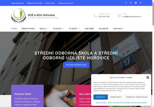 Zobrazit webové stránky Střední odborná škola a Střední odborné učiliště, Hořovice