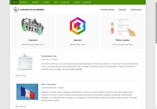 Zobrazit webové stránky Gymnázium Václava Hraběte