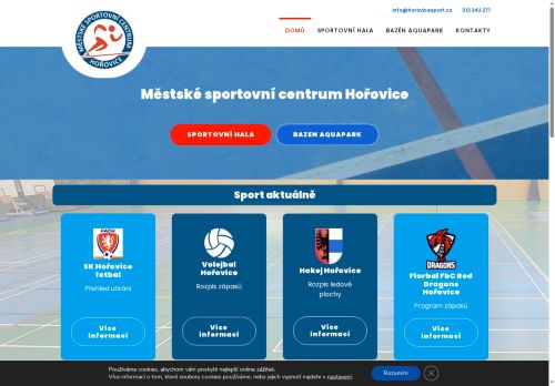 Zobrazit webové stránky Městské sportovní centrum Hořovice
