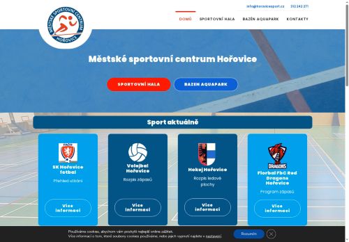 Zobrazit webové stránky Městské sportovní centrum Hořovice