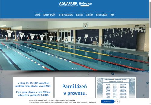 Zobrazit webové stránky Městský plavecký areál Hořovice