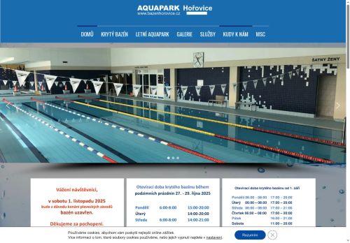 Zobrazit webové stránky Městský plavecký areál Hořovice