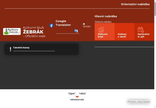 Zobrazit webové stránky Kulturní klub Žebrák