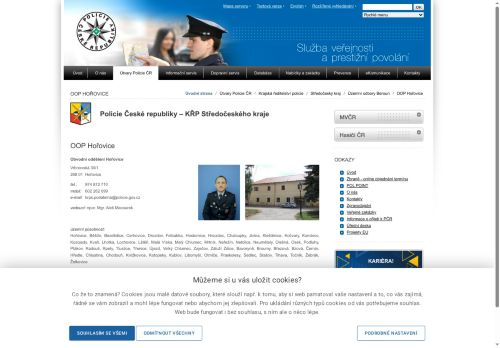 Zobrazit webové stránky Policie ČR, obvodní oddělení Hořovice
