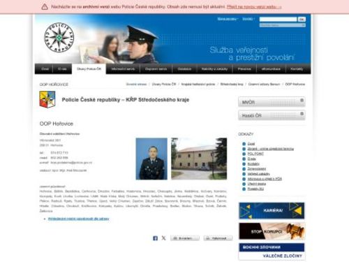 Policie ČR, obvodní oddělení Hořovice