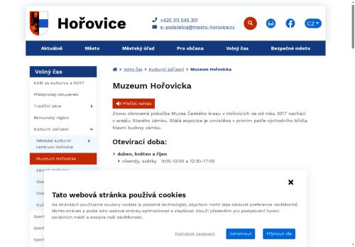 Zobrazit webové stránky Muzeum Hořovicka