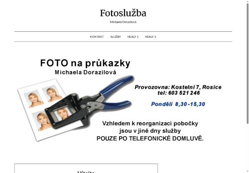 Zobrazit webové stránky Dorazilová Foto Rosice