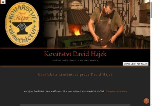 Zobrazit webové stránky Kovářství David Hájek