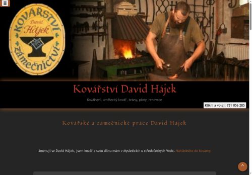Zobrazit webové stránky Kovářství David Hájek