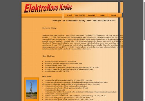 Zobrazit webové stránky ElektroKovo Kadlec