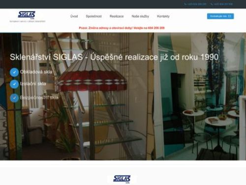 Sklenářství SIGLAS