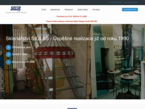 Sklenářství SIGLAS