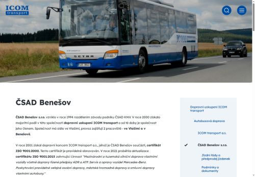 Zobrazit webové stránky ČSAD Benešov, s.r.o.