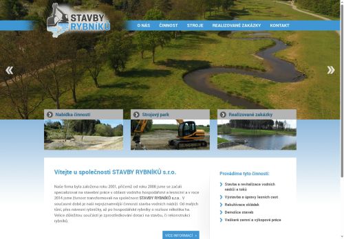 Stavby rybníků s.r.o. nabízí práci na pozici Obsluha stavebních strojů (strojník zemních strojů) v obci Bílkovice