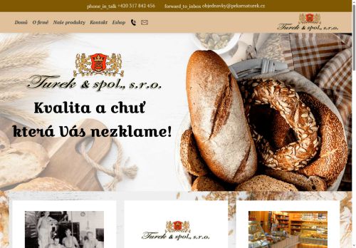 Zobrazit webové stránky Pekárna Turek & spol., s.r.o.