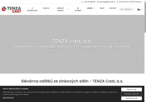 Zobrazit webové stránky TENZA Slévárna Adamov