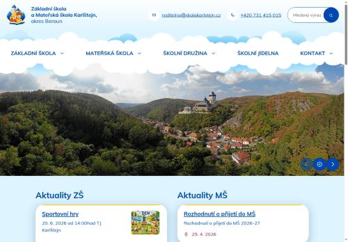 Základní škola a Mateřská škola Karlštejn, okres Beroun nabízí práci na pozici Vychovatelé v obci Karlštejn