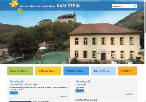 Základní škola a Mateřská škola Karlštejn, okres Beroun nabízí práci na pozici Vychovatelé v obci Karlštejn