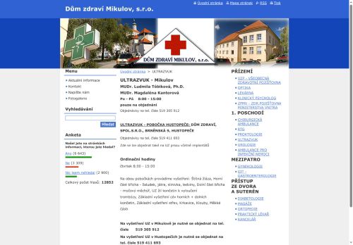 Zobrazit webové stránky Ultrazvuk - Dům zdraví Mikulov - MUDr. Renata Marečková