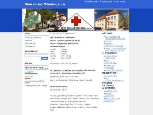 Ultrazvuk - Dům zdraví Mikulov - MUDr. Renata Marečková